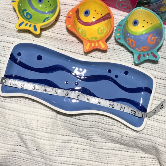 Tropical Fish Condiment Serving Set - Picture 4 of 6